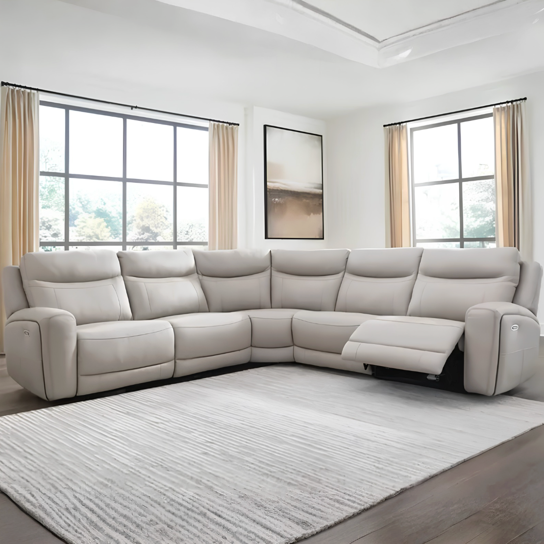 Salerno Power Reclining Sectional (5pc)