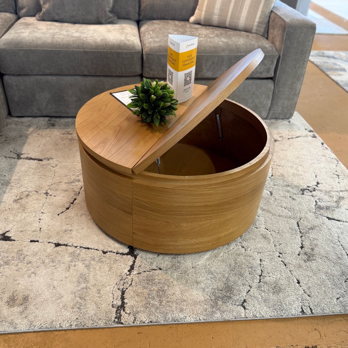 MCM-Style Storage Coffee Table (Natural Oak) - Pull Up A Couch