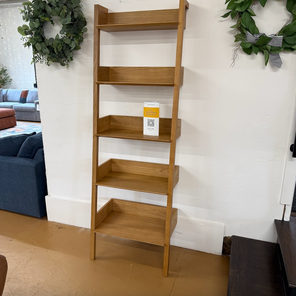 Narrow Shelving Unit (Natural Oak)