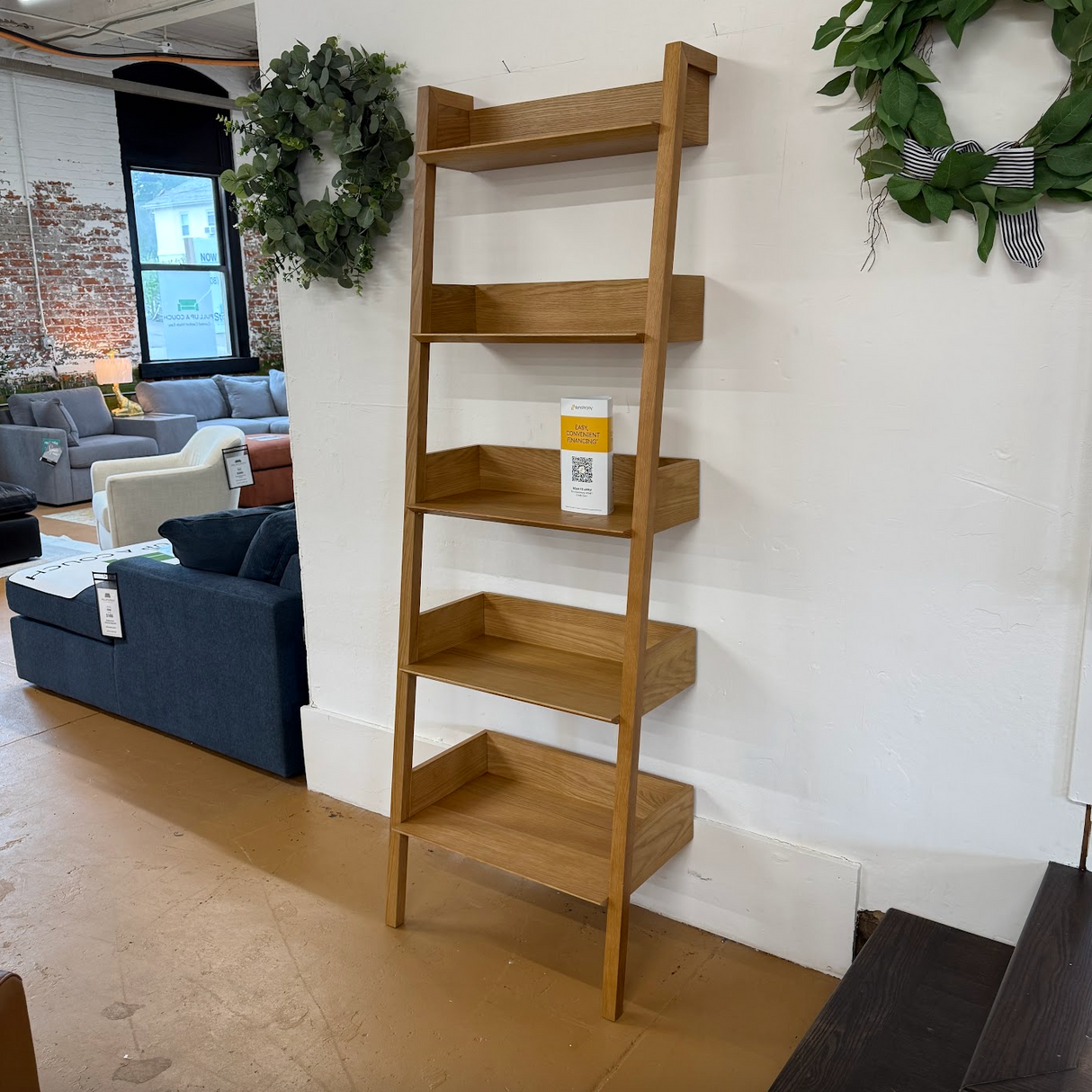 Narrow Shelving Unit (Natural Oak)