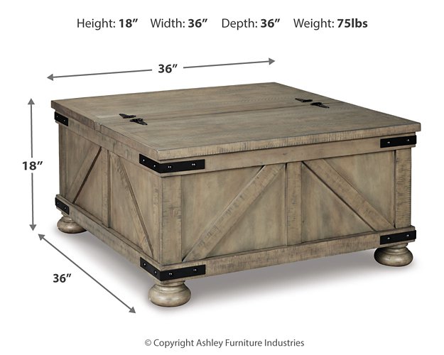 Aldwin Coffee Table With Storage - Pull Up A Couch
