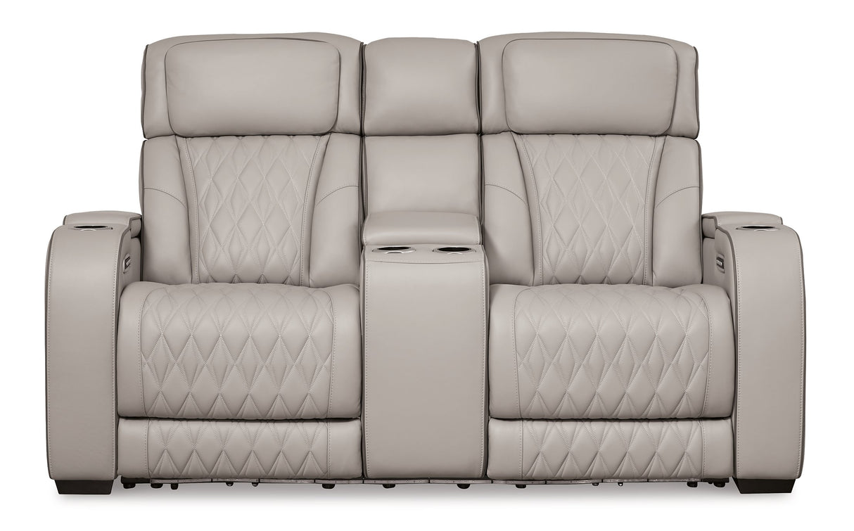 Boyington Power Reclining Loveseat with Console - Pull Up A Couch