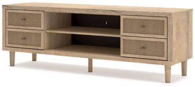Cielden 72" TV Stand with Electric Fireplace - Pull Up A Couch