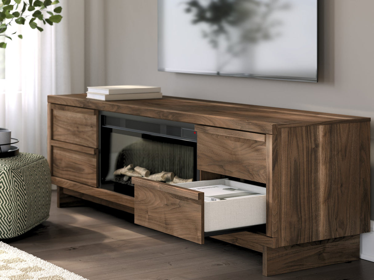 Zadilyn 72" TV Stand with Electric Fireplace - Pull Up A Couch