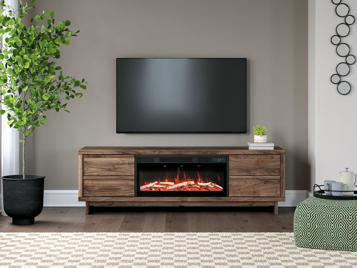 Zadilyn 72" TV Stand with Electric Fireplace - Pull Up A Couch
