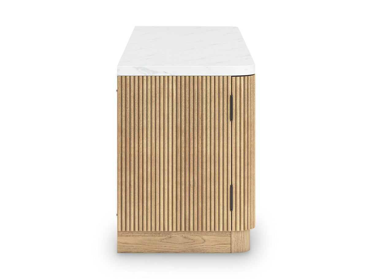 Camdill 80" TV Stand with Electric Fireplace - Pull Up A Couch