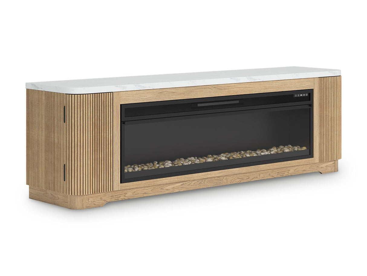 Camdill 80" TV Stand with Electric Fireplace - Pull Up A Couch