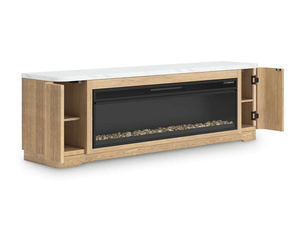 Camdill 80" TV Stand with Electric Fireplace - Pull Up A Couch