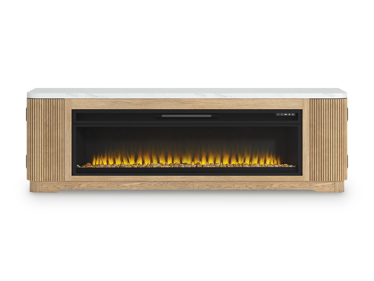 Camdill 80" TV Stand with Electric Fireplace