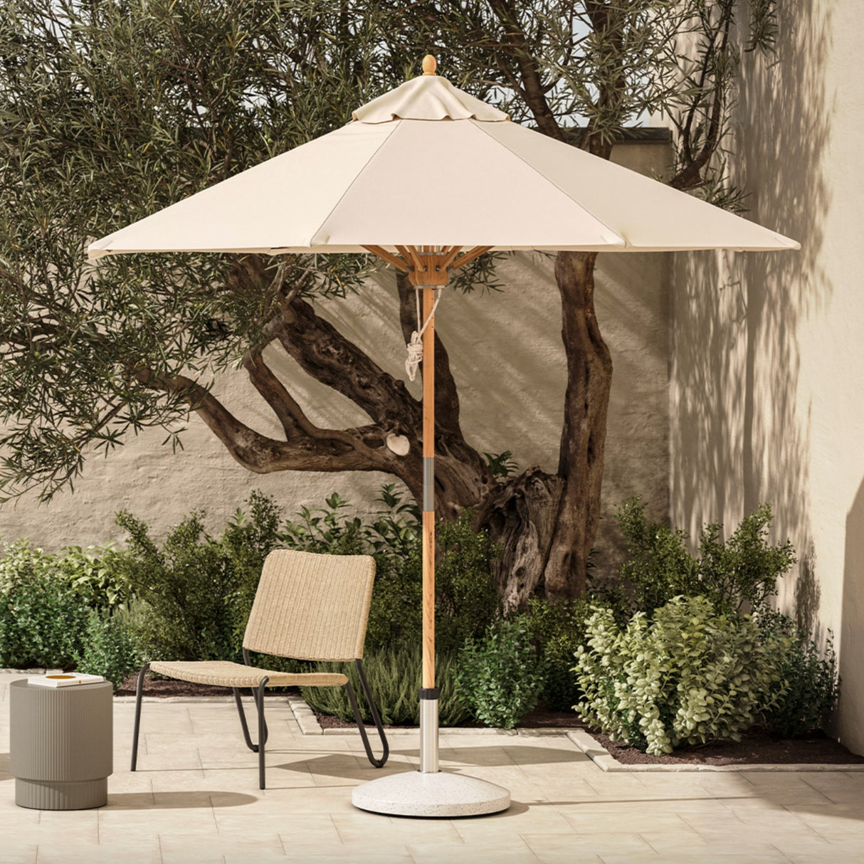 106" Wide Outdoor Umbrella (Coast Taupe)