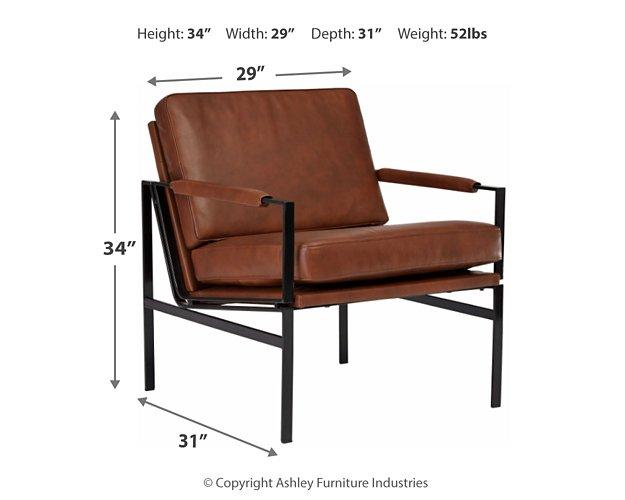Ashley Furniture Puckman Accent Chair with plush fabric and modern design, ideal for stylish living room seating.