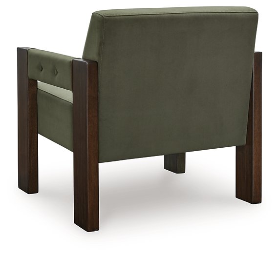 Ashley Furniture Adlanlock accent chair with plush upholstery, wooden legs, and a stylish design for modern living rooms.