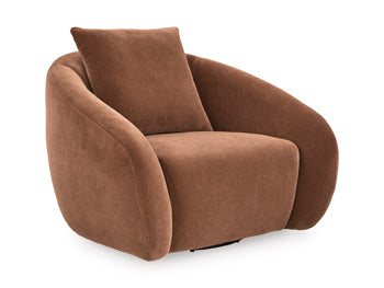 Ashley Furniture Yahya Swivel Accent Chair with plush upholstery and modern design, shown from an angled perspective.