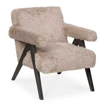 Ashley Furniture Goda Accent Chair with plush fabric upholstery and stylish design, shown from an angled view.