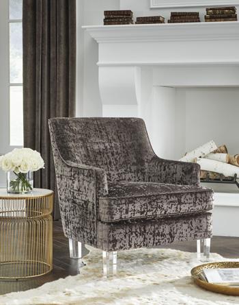 Ashley Furniture Gloriann accent chair with plush fabric and stylish design, perfect for living room or bedroom decor.