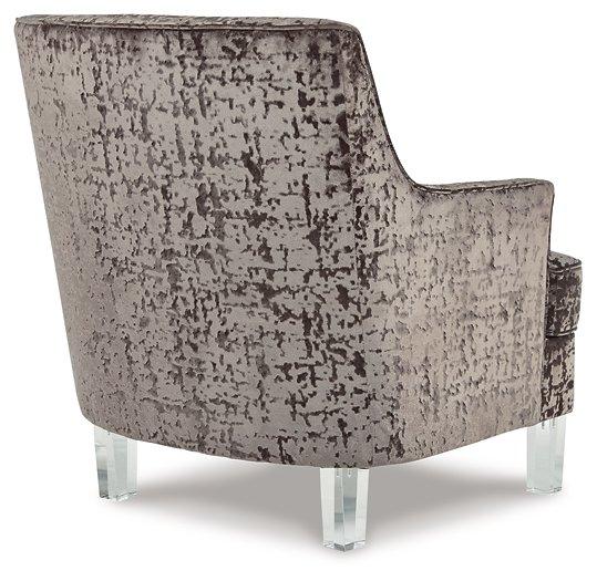 Ashley Furniture Gloriann Accent Chair with plush fabric and modern design, shown in a cozy living room setting.