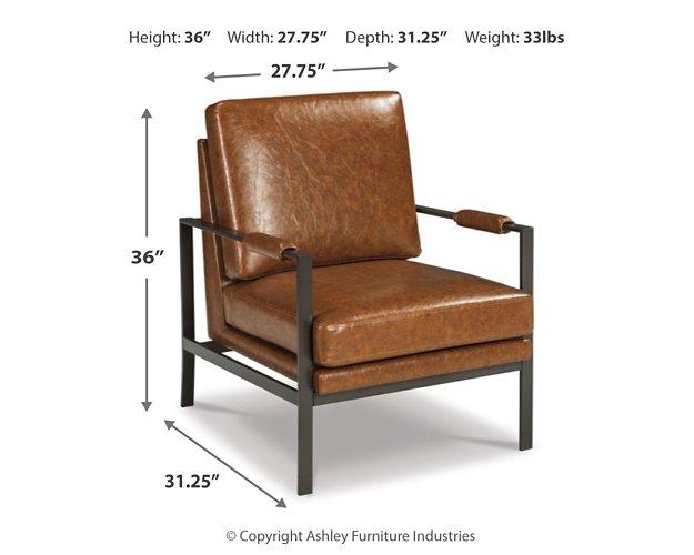 Ashley Furniture Peacemaker accent chair with plush fabric and stylish design, ideal for living room or bedroom decor.