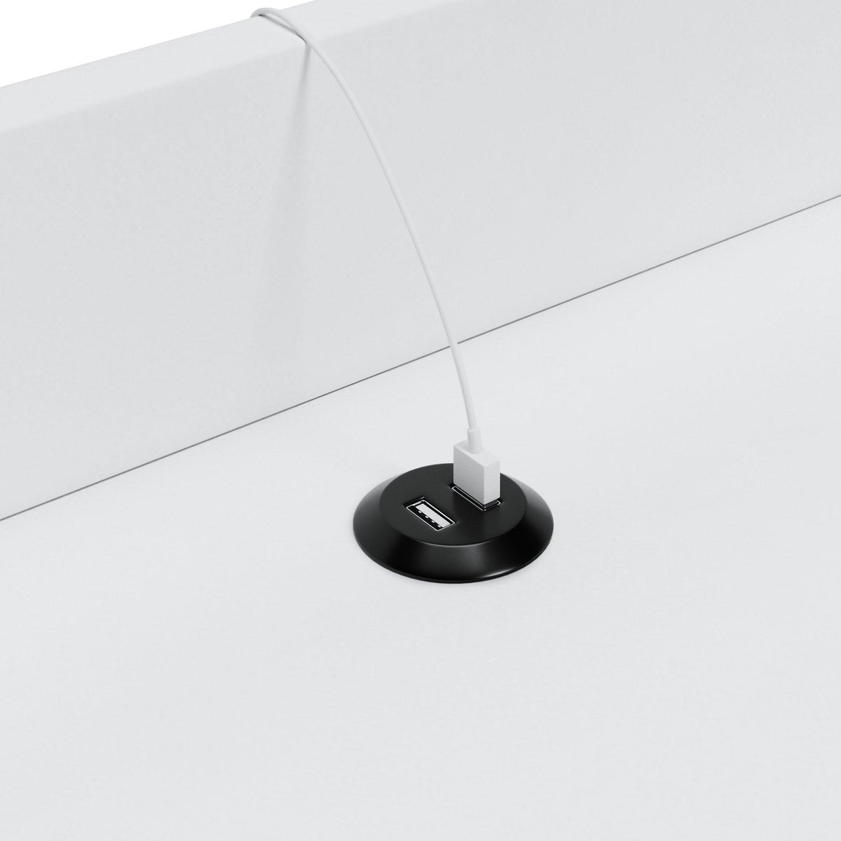 Ashley Furniture Blariden Accent Table with a wooden top and metal legs, modern design for living room or bedroom decor.