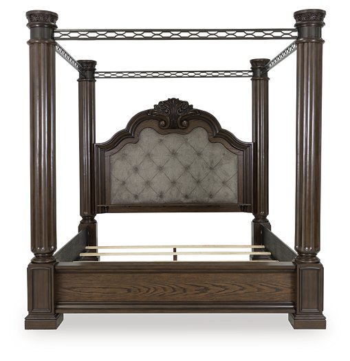 Ashley Furniture Maylee Bed with a sleek headboard design, showcasing a modern and elegant bedroom centerpiece.