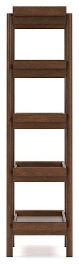 Ashley Furniture Lyncott 70-inch wooden bookcase with multiple shelves and a classic design for stylish storage and display.