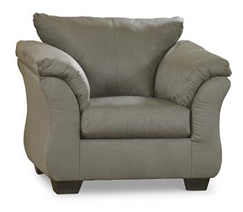 Ashley Furniture Darcy Chair with plush fabric upholstery and modern design, showcasing a stylish living room accent piece.