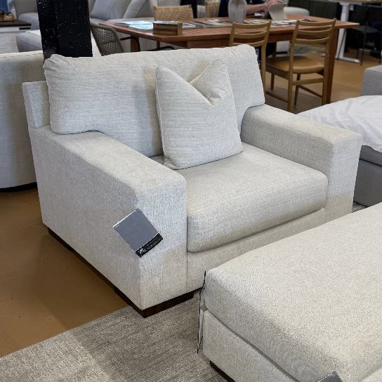 Ashley Furniture Newport oversized chair with plush fabric and wide seating, ideal for living room comfort and style.
