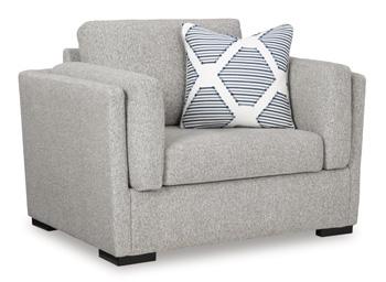 Ashley Furniture Evansley oversized chair with plush fabric, wide seat, and cushioned back for comfortable seating.