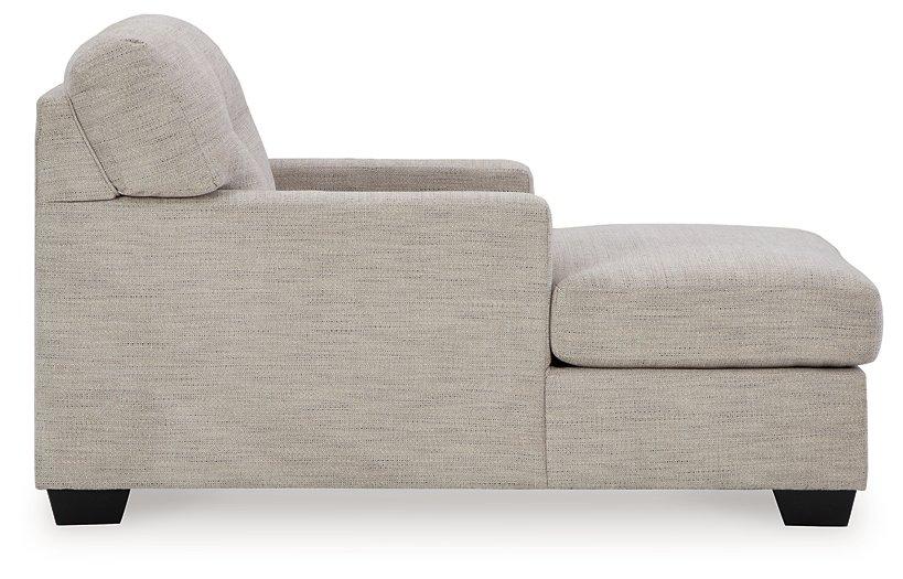 Ashley Furniture Mahoney chaise chair with plush upholstery and stylish design, perfect for modern living rooms.