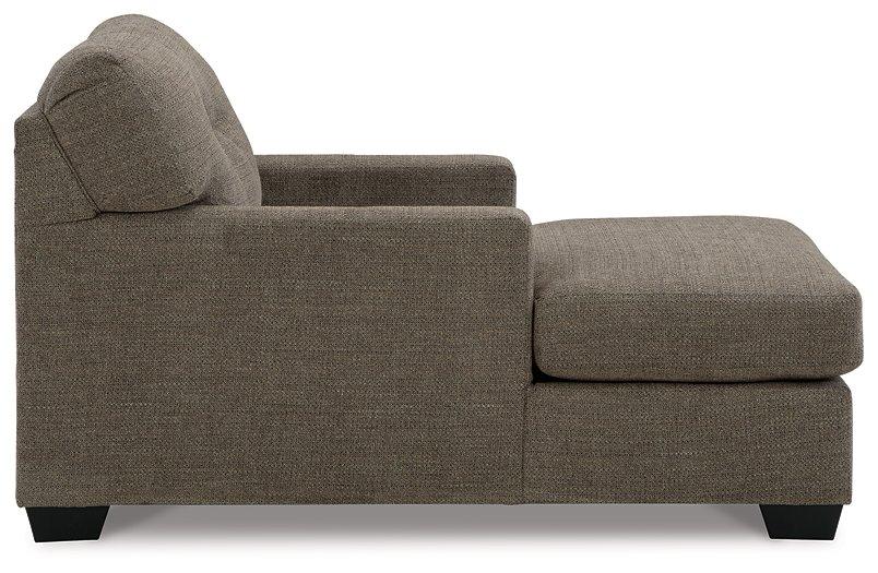 Ashley Furniture Mahoney Chaise chair with plush upholstery and modern design, perfect for stylish living room seating.