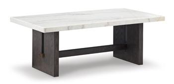 Ashley Furniture Burkhaus coffee table, a stylish cocktail table with a modern design, showcasing a sleek wood finish and sturdy construction.
