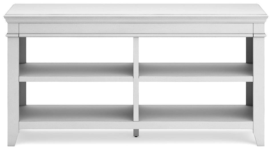 Ashley Furniture Kanwyn Credenza curio with glass doors and shelves, showcasing elegant storage and display space.