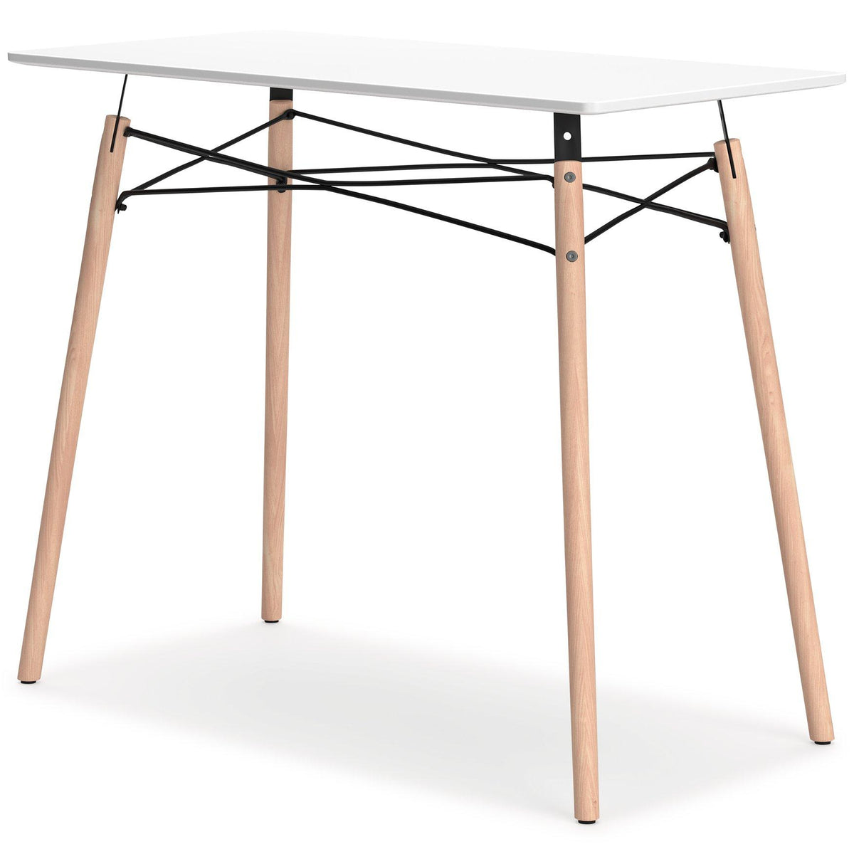 Ashley Furniture Jaspeni home office desk with a spacious surface and modern design, ideal for working or studying at home.