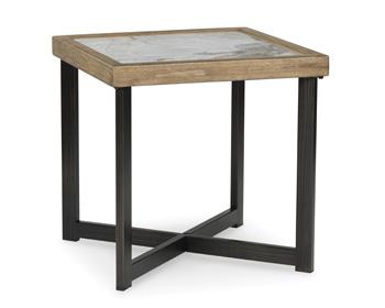 Ashley Furniture Montia End Table with a sleek wooden surface and modern design, perfect for living room or bedroom decor.