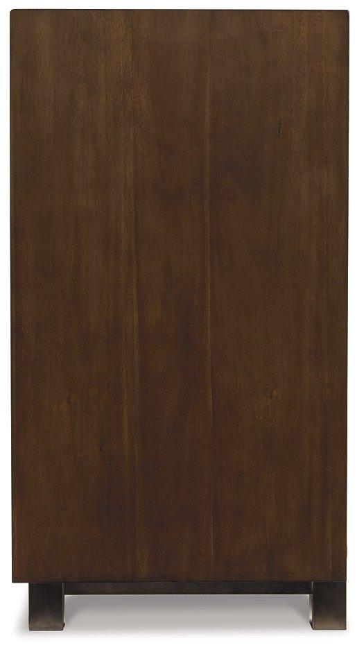 Ashley Furniture Starmore 3-piece entertainment center with TV stand and shelving, in a modern wood finish.