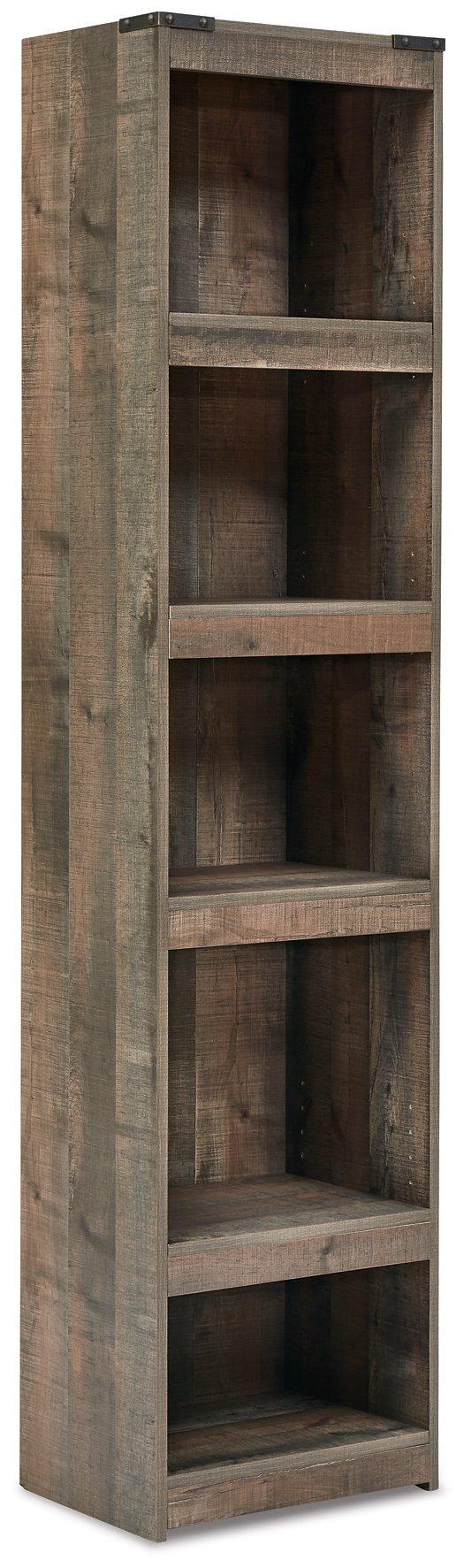 Ashley Furniture Trinell Pier entertainment center with spacious shelves and storage compartments in a modern design.