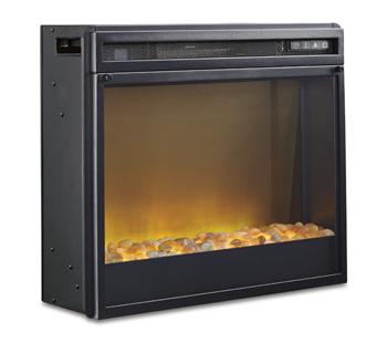 Ashley Furniture Trinell 4-piece entertainment center with electric fireplace, showcasing modern design and ample storage space.
