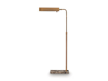 Ashley Furniture Yafe floor lamp with a sleek, modern design and a tall stand, ideal for living room or bedroom lighting.