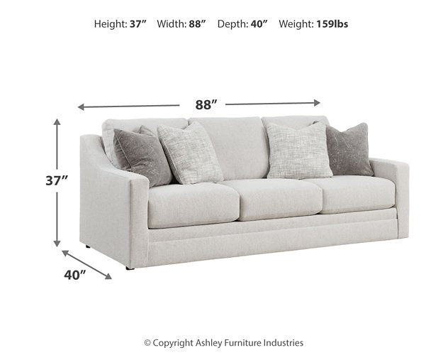 Ashley Furniture Maitelynn upholstery living room set with sofa and loveseat in neutral fabric, modern design, and plush cushions.