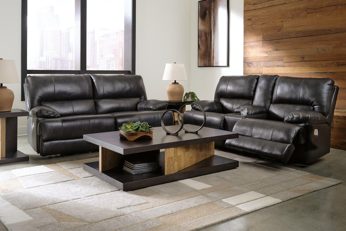 Ashley Furniture Mountainous Living Room Set featuring plush sofas and armchairs in a cozy, mountain-inspired design.