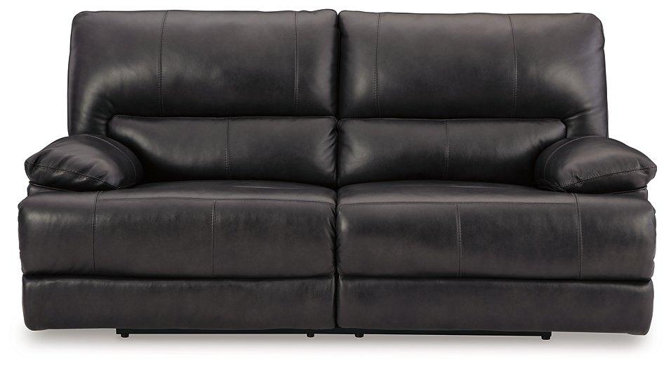 Ashley Furniture Mountainous Living Room Set featuring a sofa and armchairs with plush fabric and rustic mountain-inspired design.