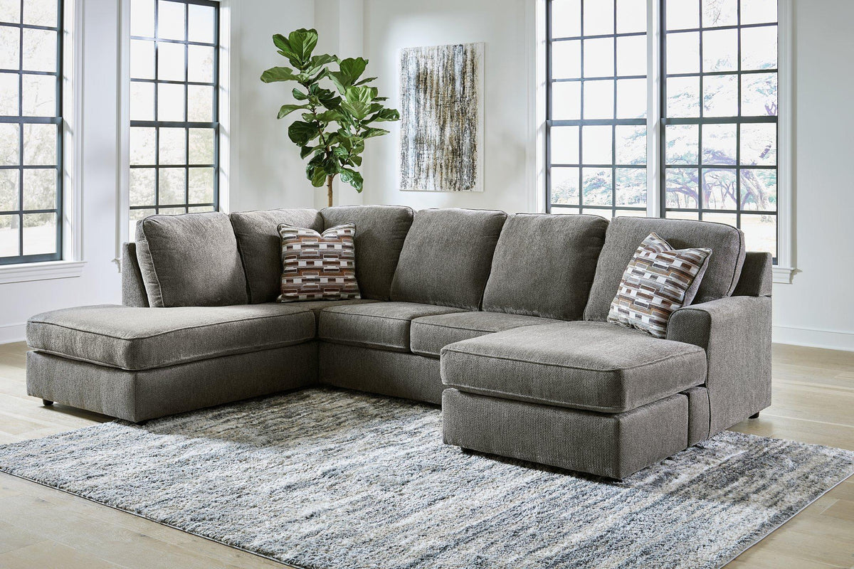 Ashley Furniture O'Phannon living room set with sofa and armchair featuring neutral upholstery and modern design.