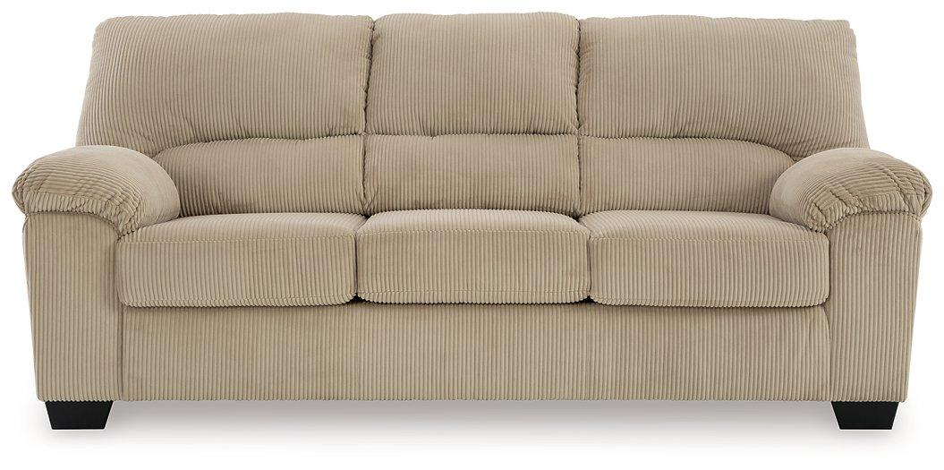 Ashley Furniture SimpleJoy living room set with plush sofa and matching armchair in a modern design, shown in a cozy home setting.