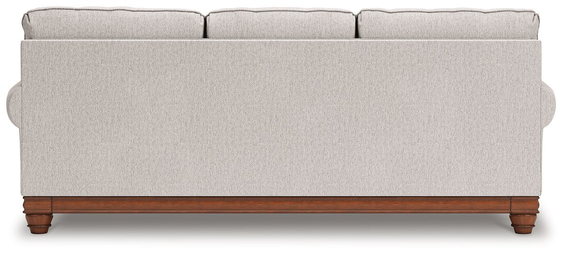 Ashley Furniture Clearbrooke living room set with sofa and loveseat, featuring plush cushions and neutral upholstery.