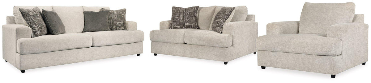 Ashley Furniture Soletren living room set with sofa and loveseat, featuring plush cushions and modern design in a cozy living space.