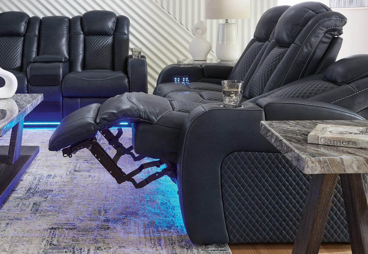 Ashley Furniture Fyne-Dyme living room set with plush sofa and loveseat, stylish upholstery, and modern design for comfortable living space.