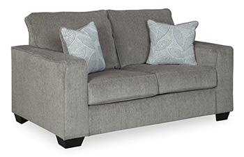 Ashley Furniture Altari Loveseat with plush fabric and modern design, perfect for small living spaces.