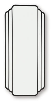 Ashley Furniture Antigone floor mirror with a sleek, full-length design and modern frame, standing upright in a contemporary setting.