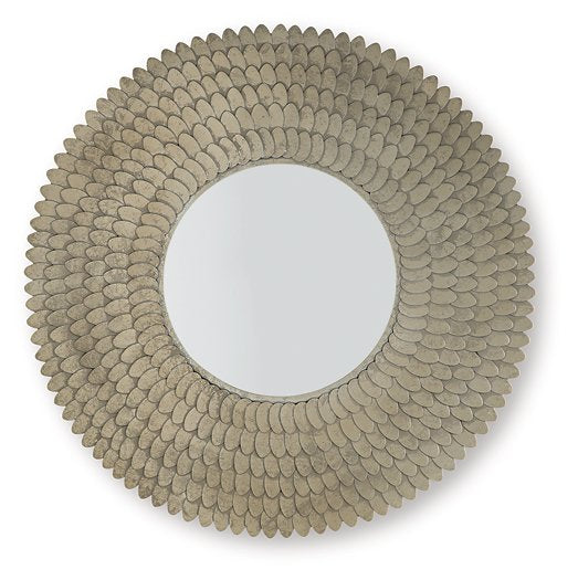 Ashley Furniture Wrightmund Accent Mirror featuring a sleek, modern design with a rectangular frame and reflective glass surface.