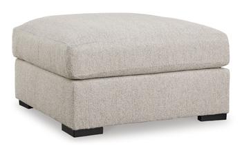 Ashley Furniture Ballyton oversized accent ottoman with plush fabric and tufted top, perfect for living room decor.