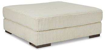 Lindyn oversized accent ottoman by Ashley Furniture with plush fabric and modern design, suitable for living room decor.